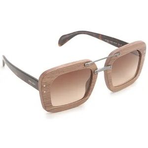 PRADA Wooden Frame Sunglasses great condition